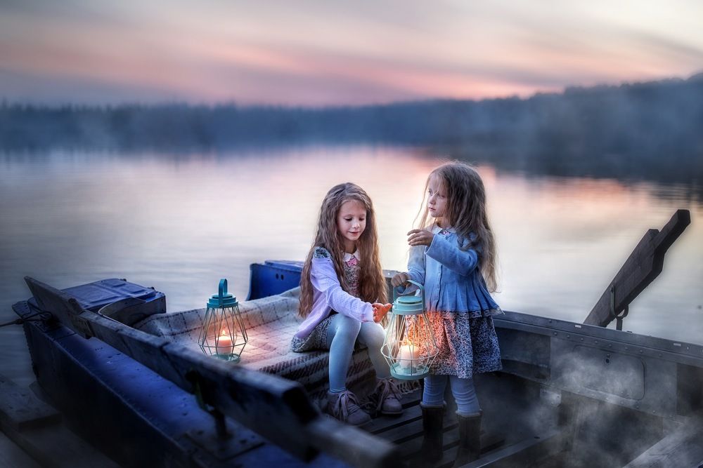 Вечерняя сказка на озере