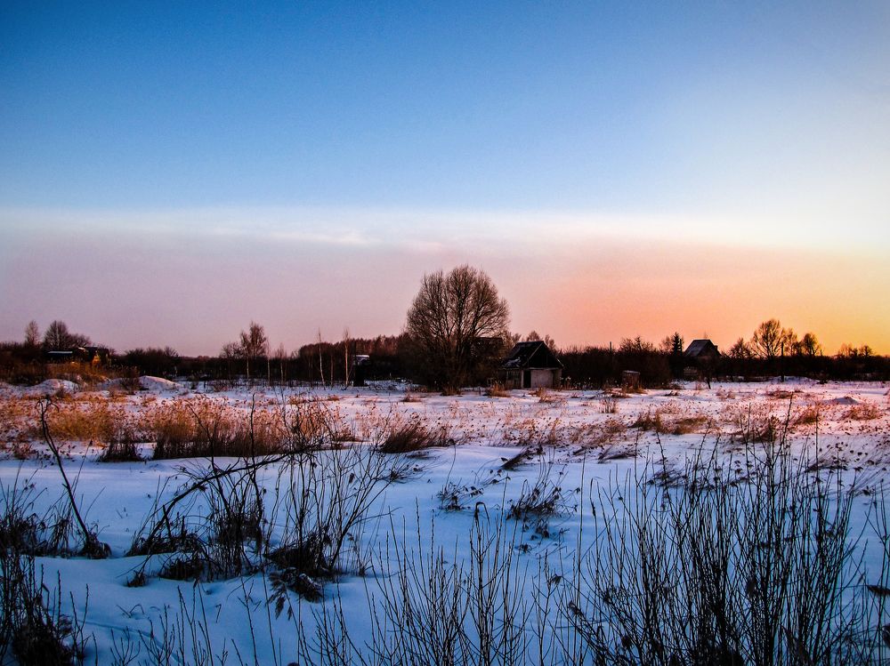 Цвета зимнего заката.