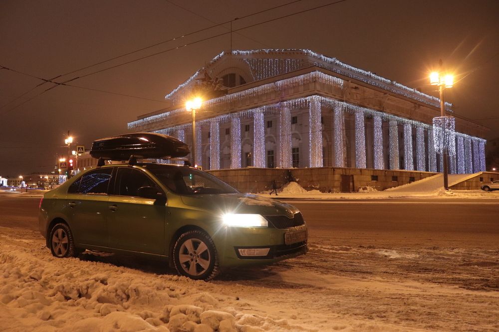 новогодние огни