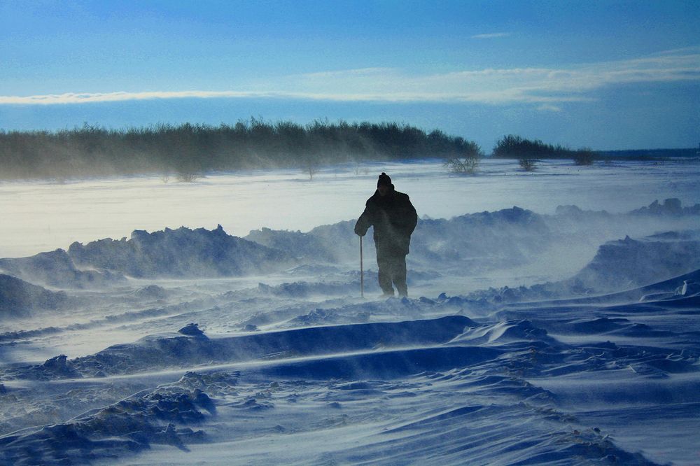Одинокий путник.