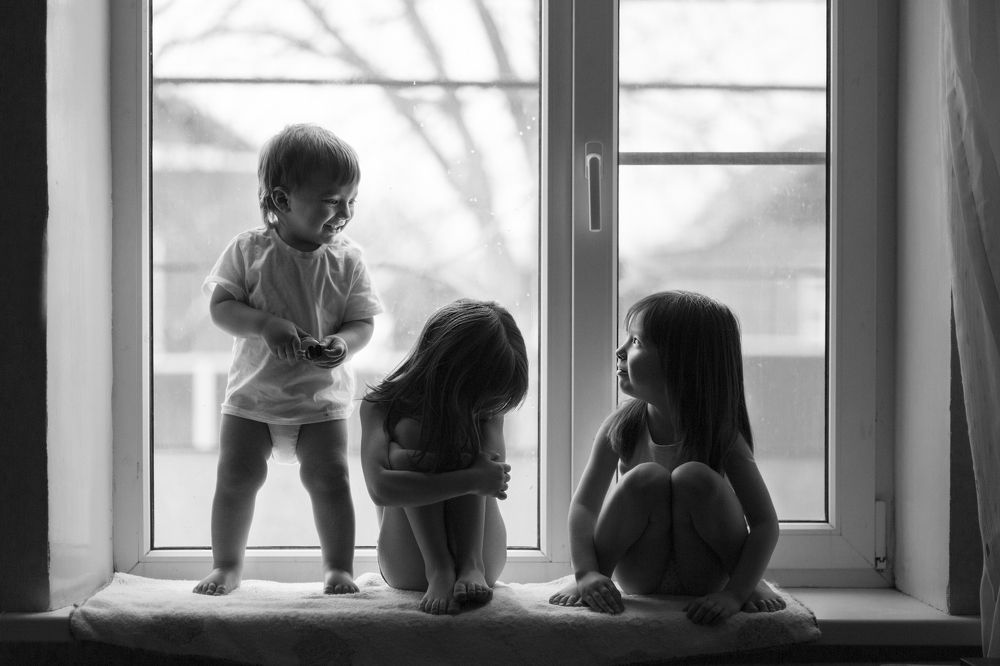 two sisters and brother
