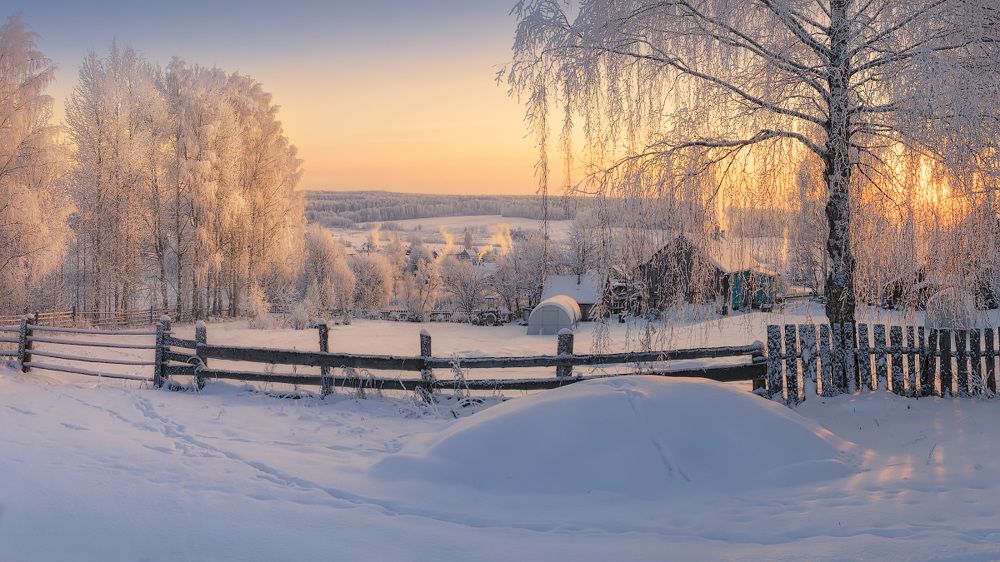 Персиковый закат