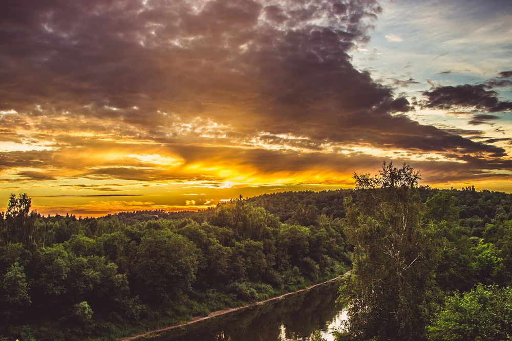 Вид с моста через Днепр г. Смоленск