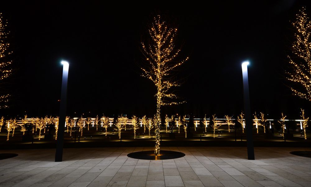 Новогодние огни.