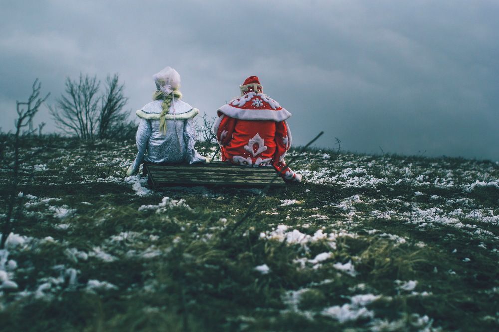 Дед и снегурка