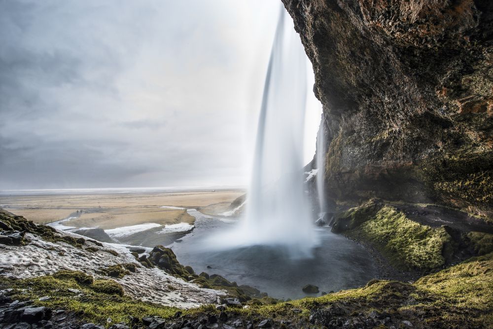 Behind the waterfall - Seljalandsfoss
