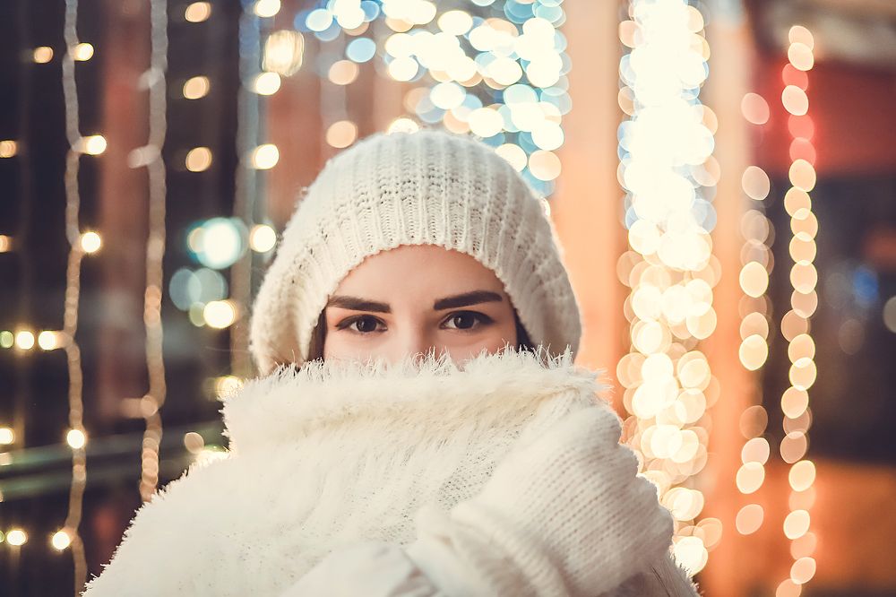 зимний городской вечер