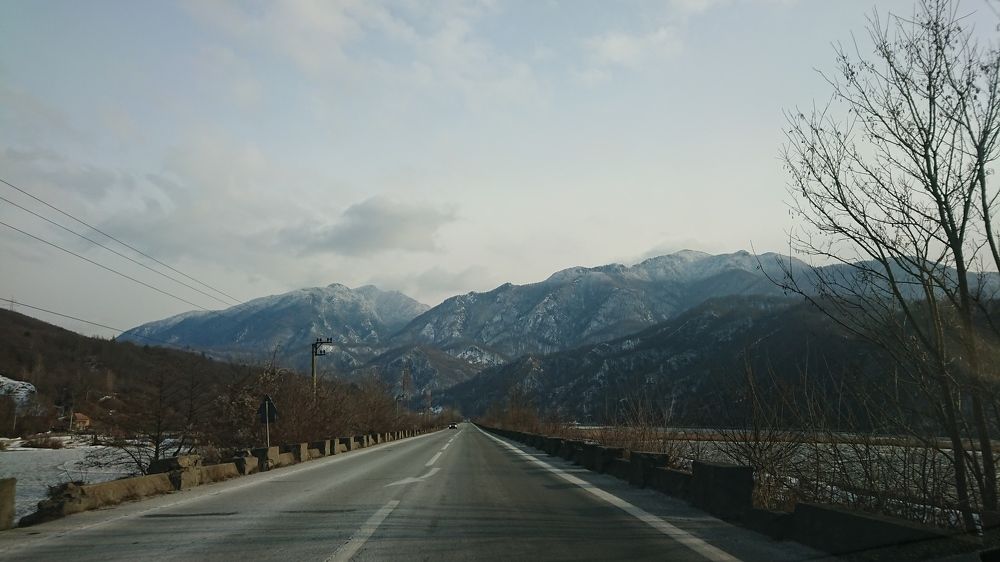 On the road