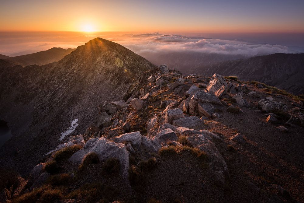 Вид с пика Мусала, Болгария