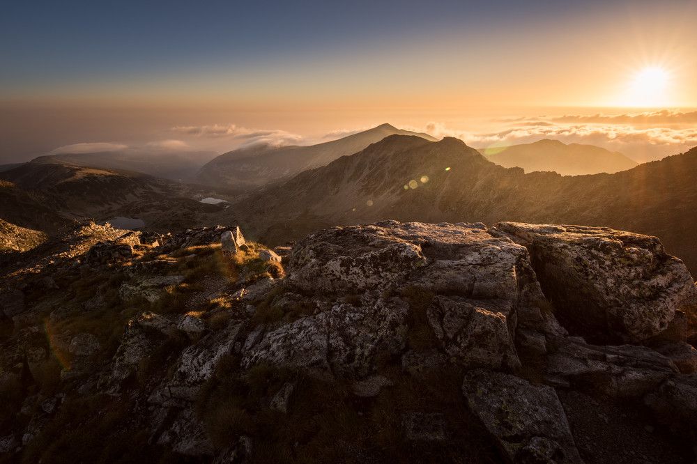 Вид с пика Мусала, Болгария