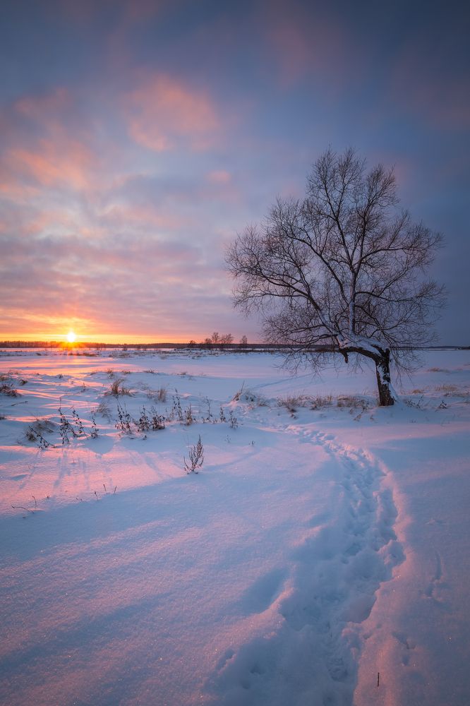 Закат на Волге