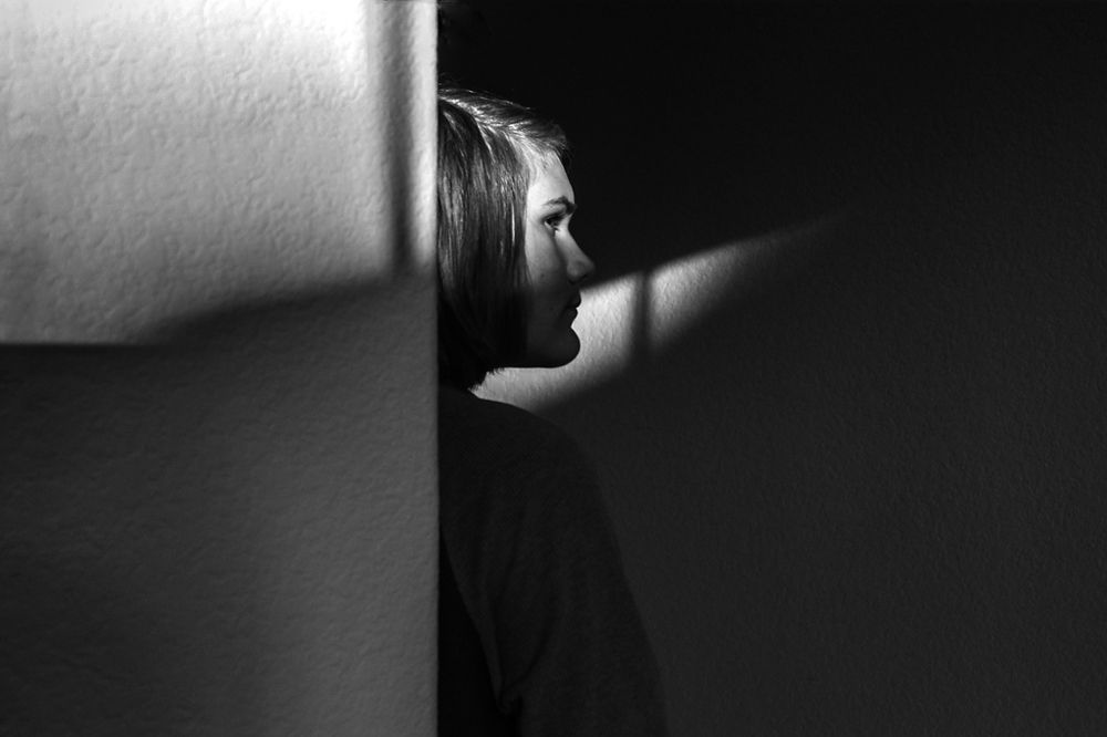 Наполовину