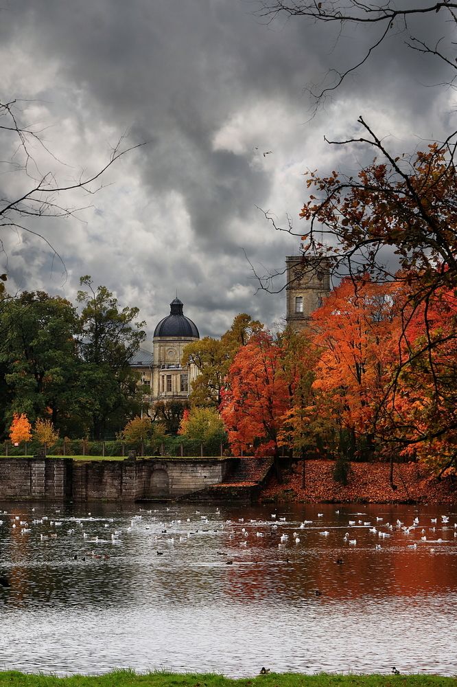 Palace Park, Gatchina, a suburb of St. Petersburg .... October
