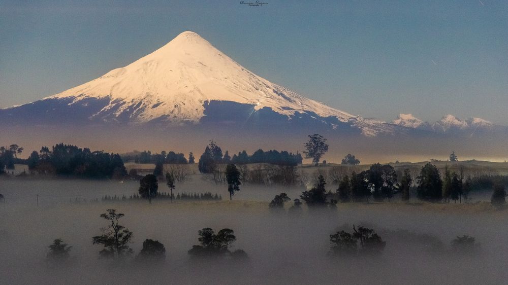 Noche fria en el sur de chile