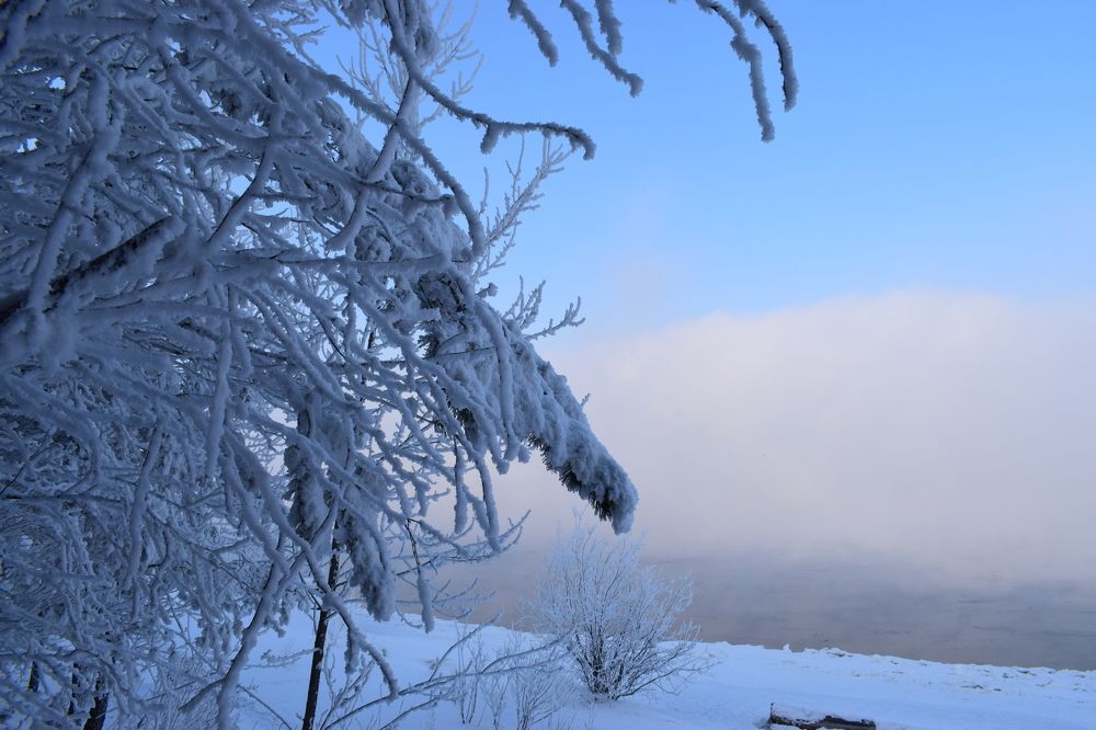 На берегу зимнего красавца-Енисея