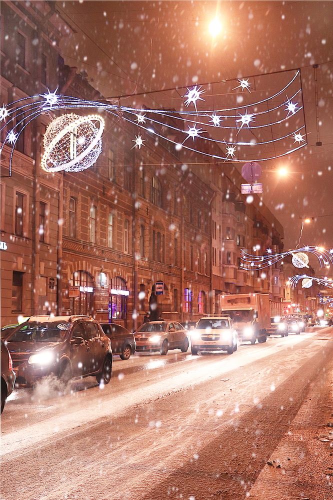 Первый день 2019,Вознесенский проспект,метель