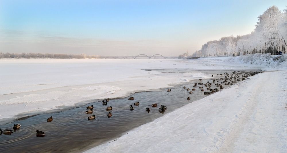 Зима на Волге