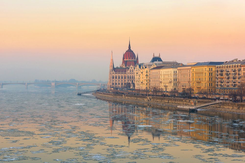 Pastel Winter in Budapest