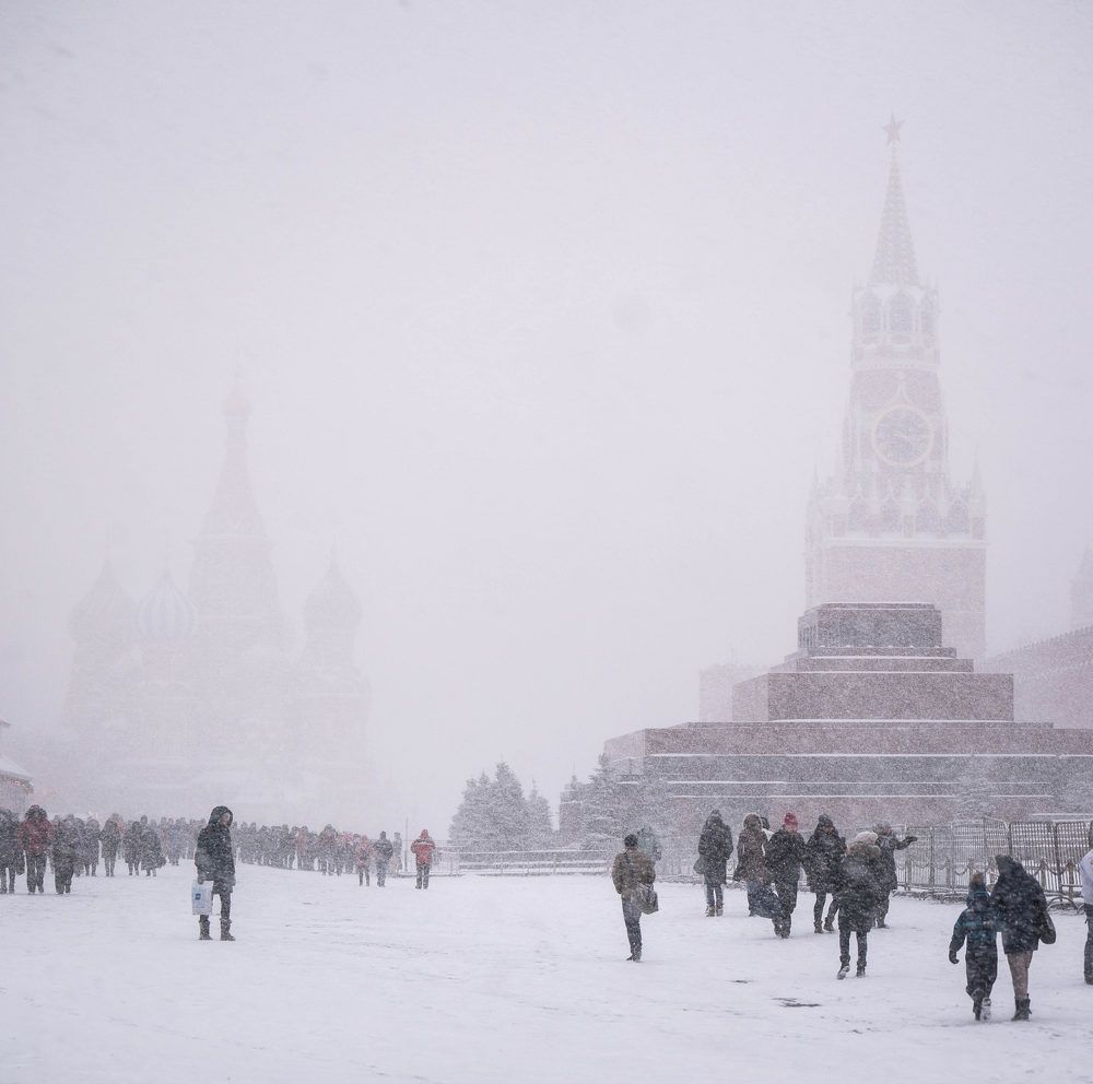 пурга на Красной площади
