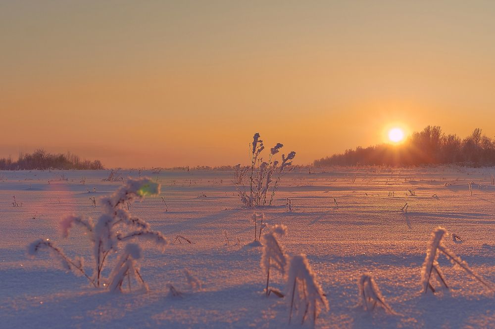 зимний закат