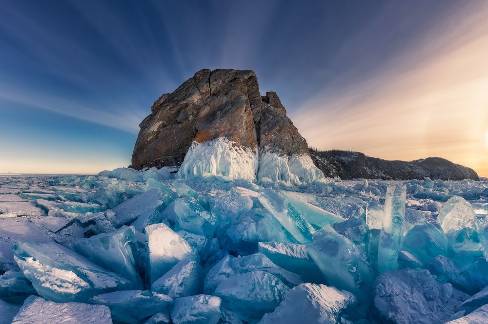 Голубой лед мыса Хобой.