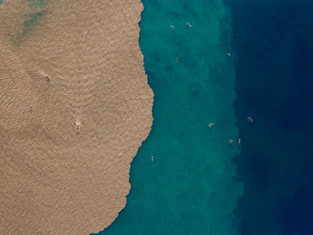 Where the muddy river meets the ocean