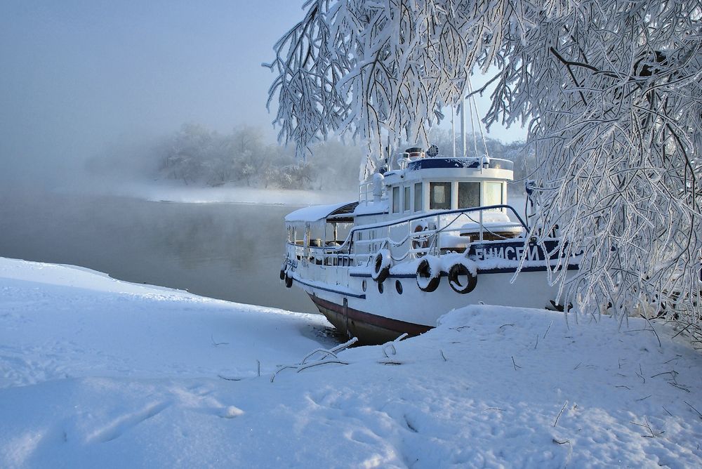 зимний причал