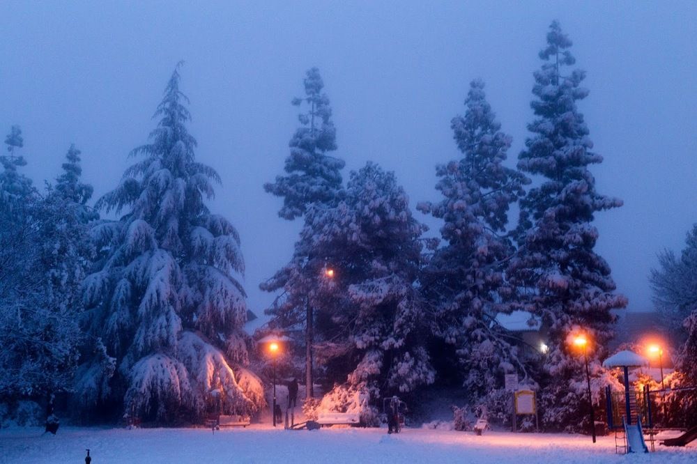 Зимний вечер на Голанах