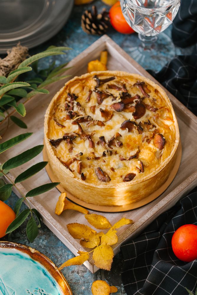 куш с лисичками