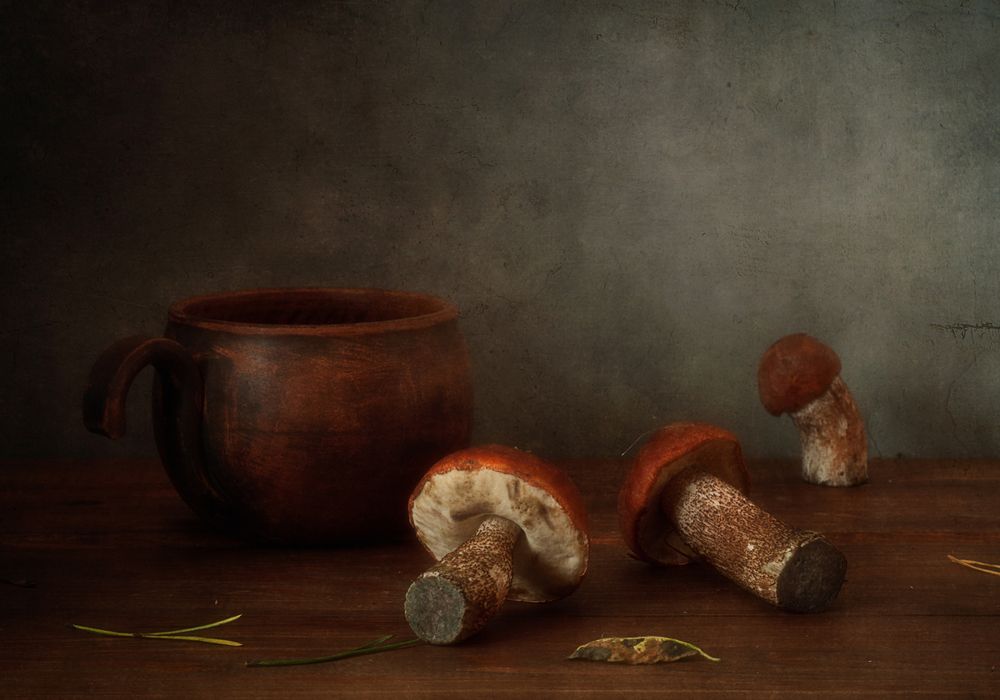 с грибами...