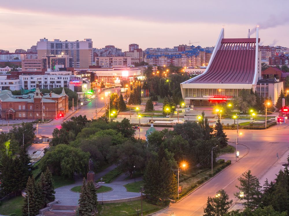 Омская площадь Ленина