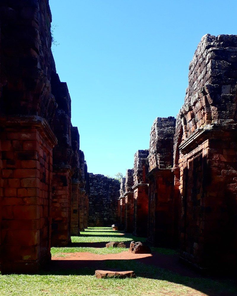 Ruins in shadows