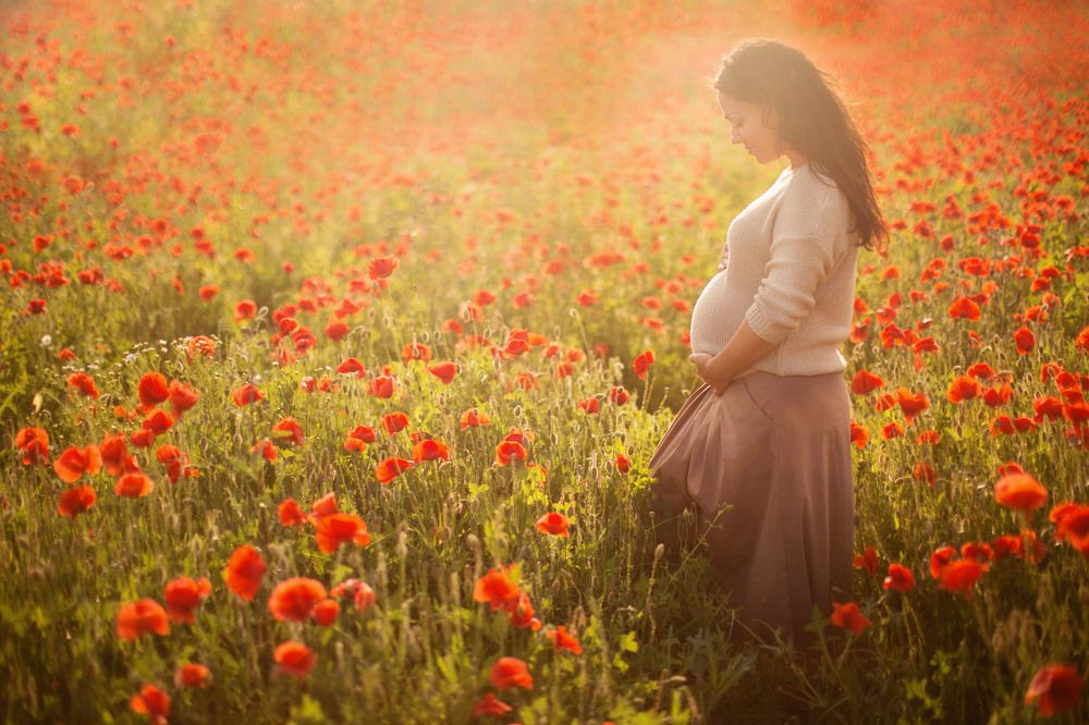 Warm summer pregnancy