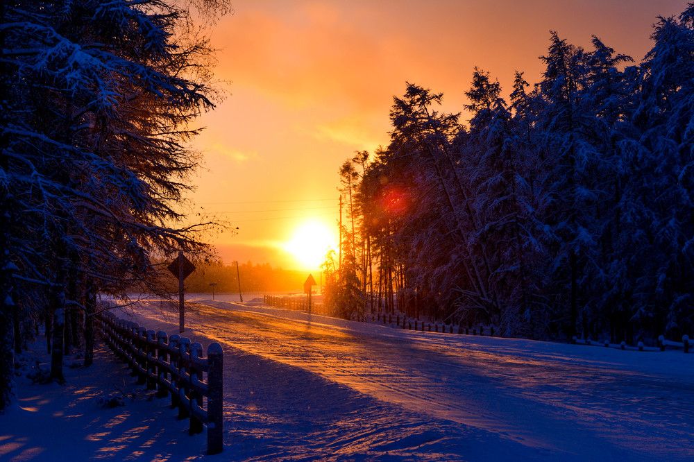 Попутный закат