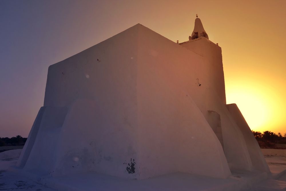 Mosque at sundown