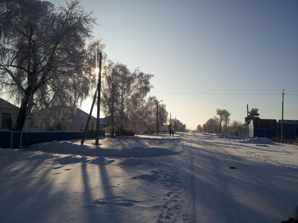 Сельская улица.