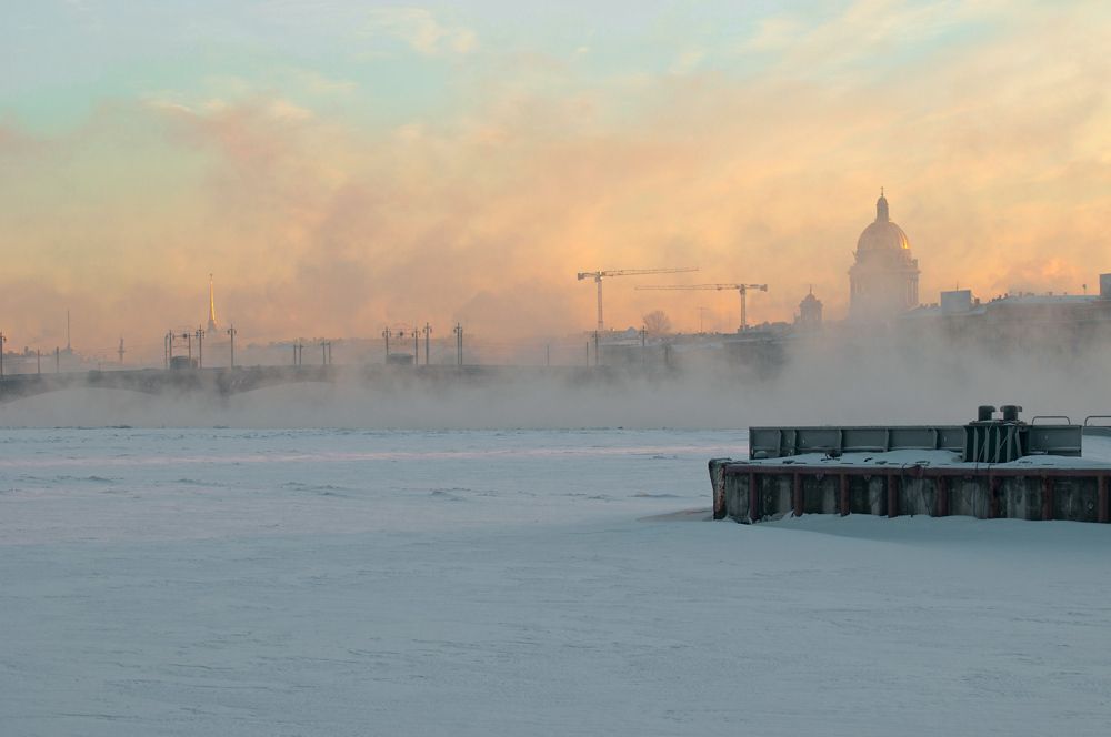 Петербург. Зима. Стужа