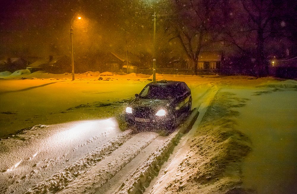 Бежим от метели