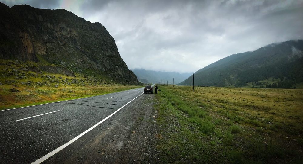 Остановка на Чуйском тракте