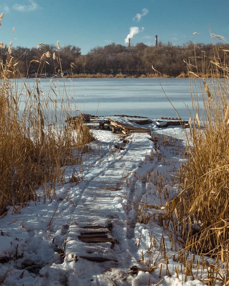 Извилистая рыбацкая кладка