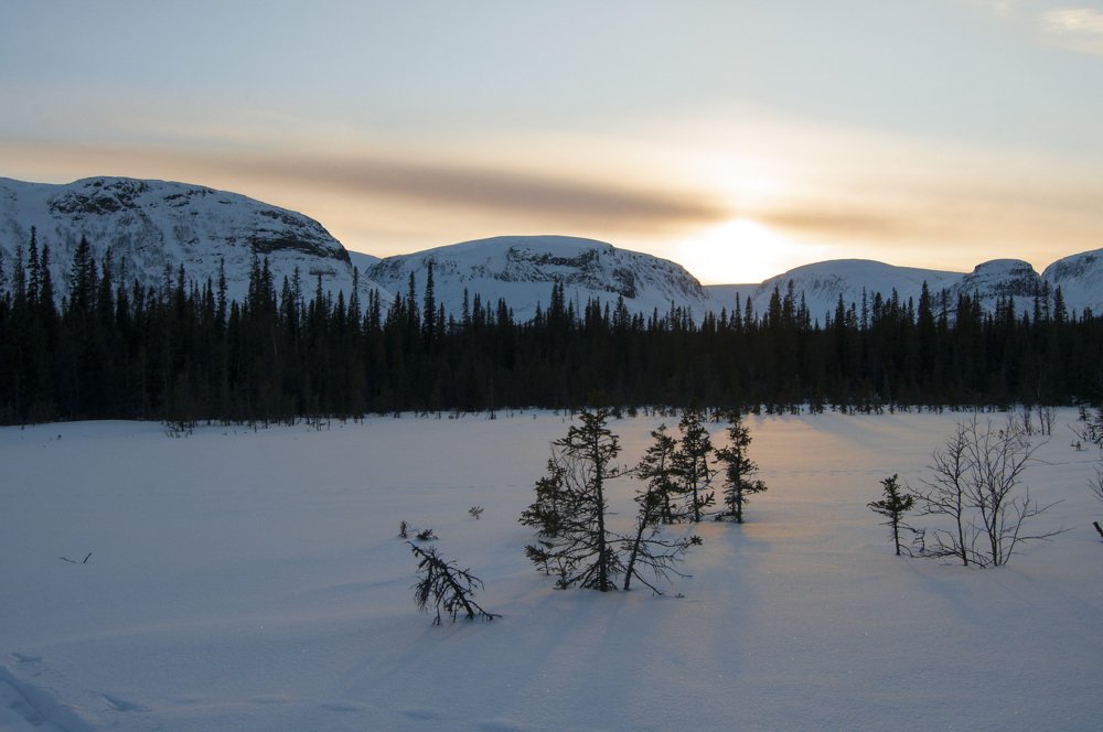Закат в Ловозёрских тундрах