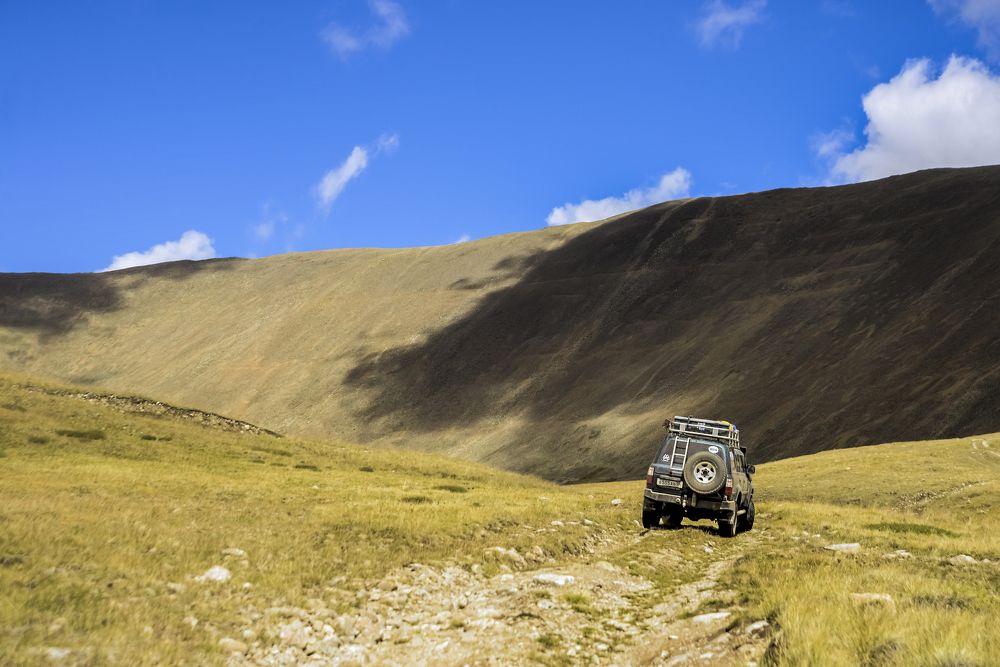 above mountain shadow