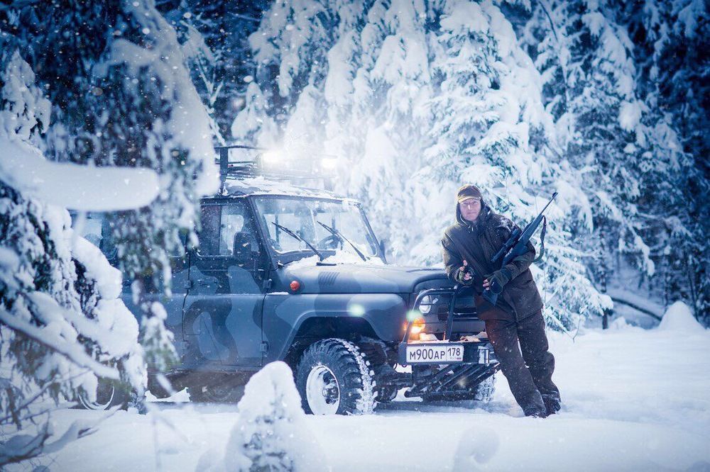 Мужской портрет . Зима.