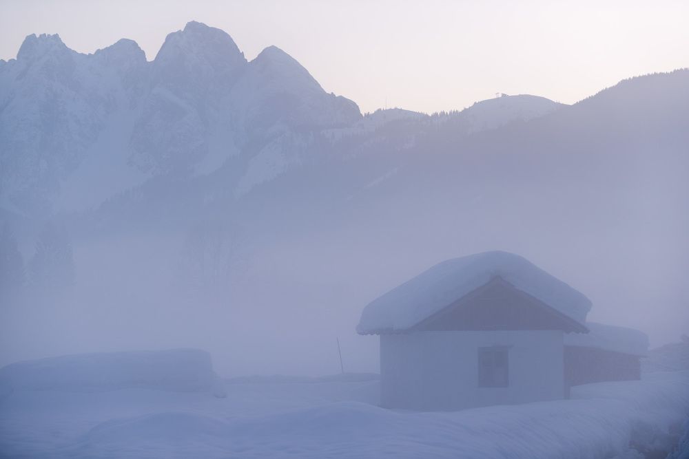 Evening in the valley of Gosau