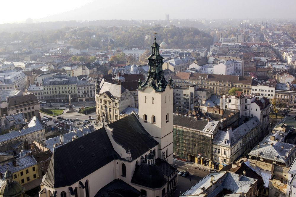 Львов. Вид с ратуши.