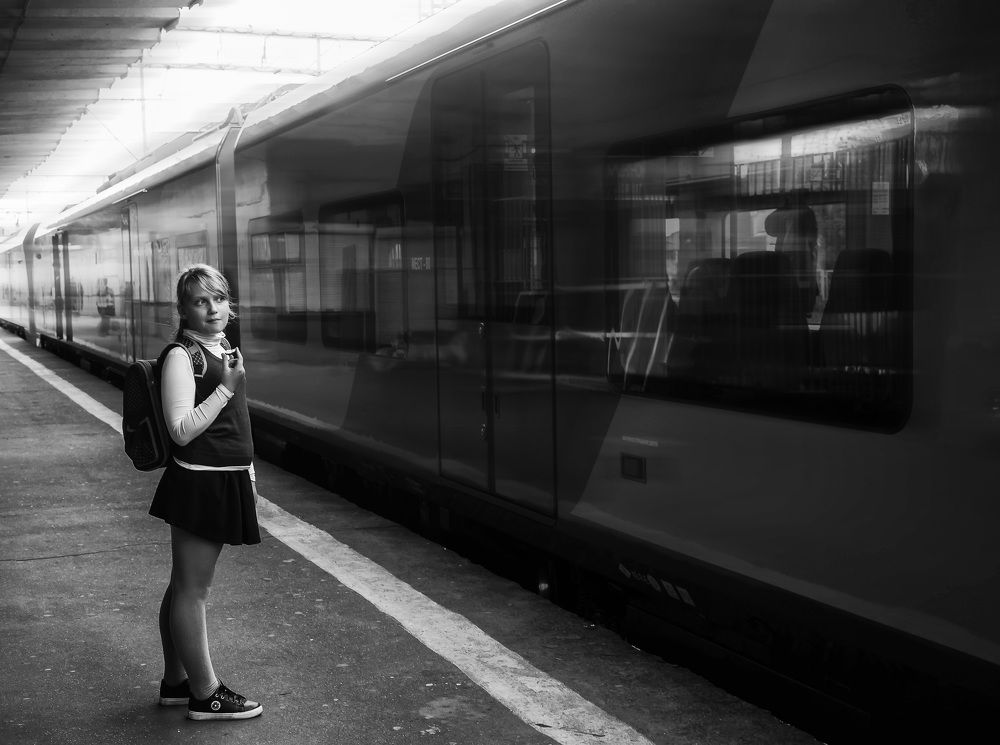 На платформе