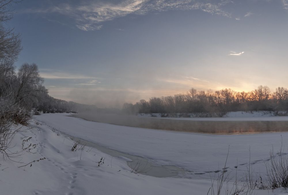 Морозное утро на Десне