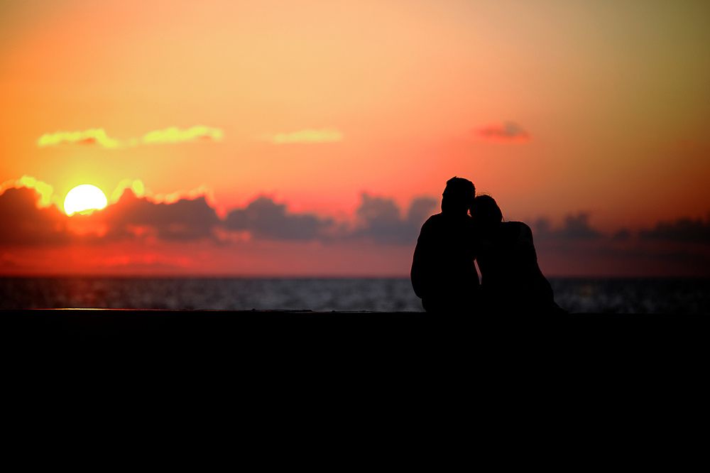 Sunset and love