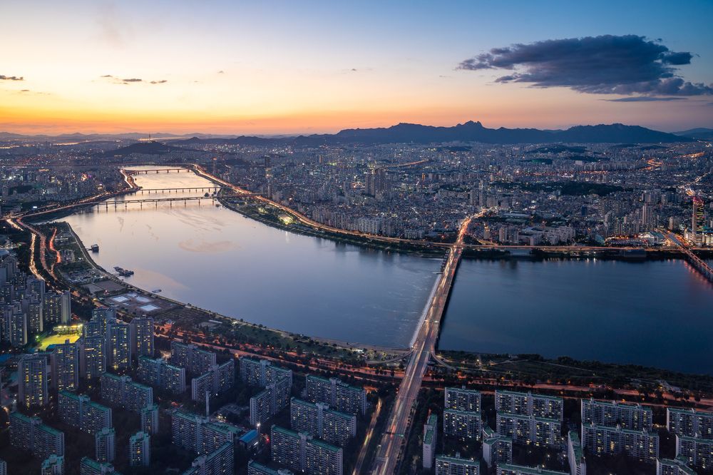 Закат над Сеулом