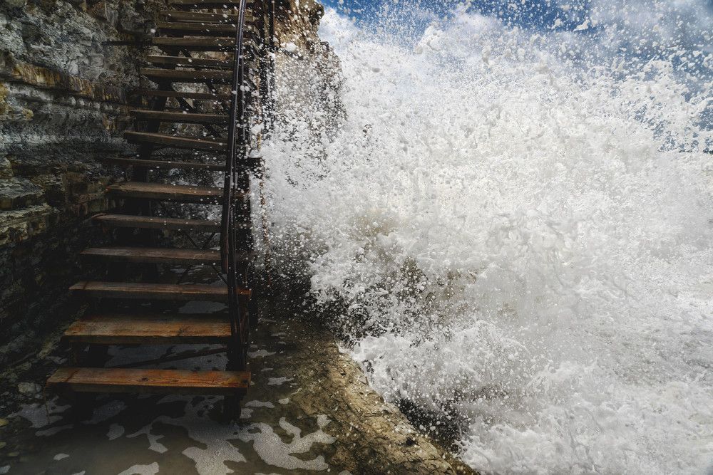 Шторм в Сосновке.